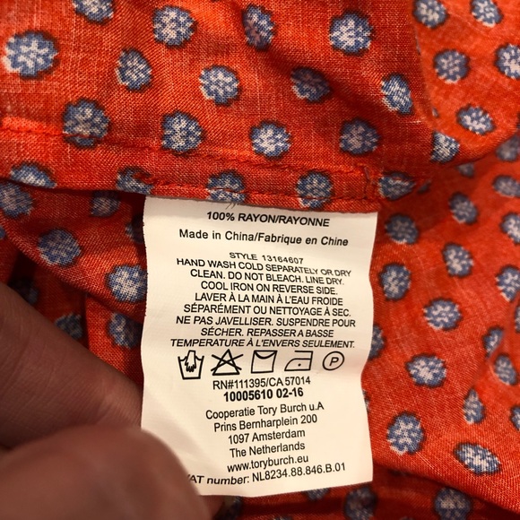 Tory Burch | Myra Skirt in Poppy Red Mali - Picture 8 of 8